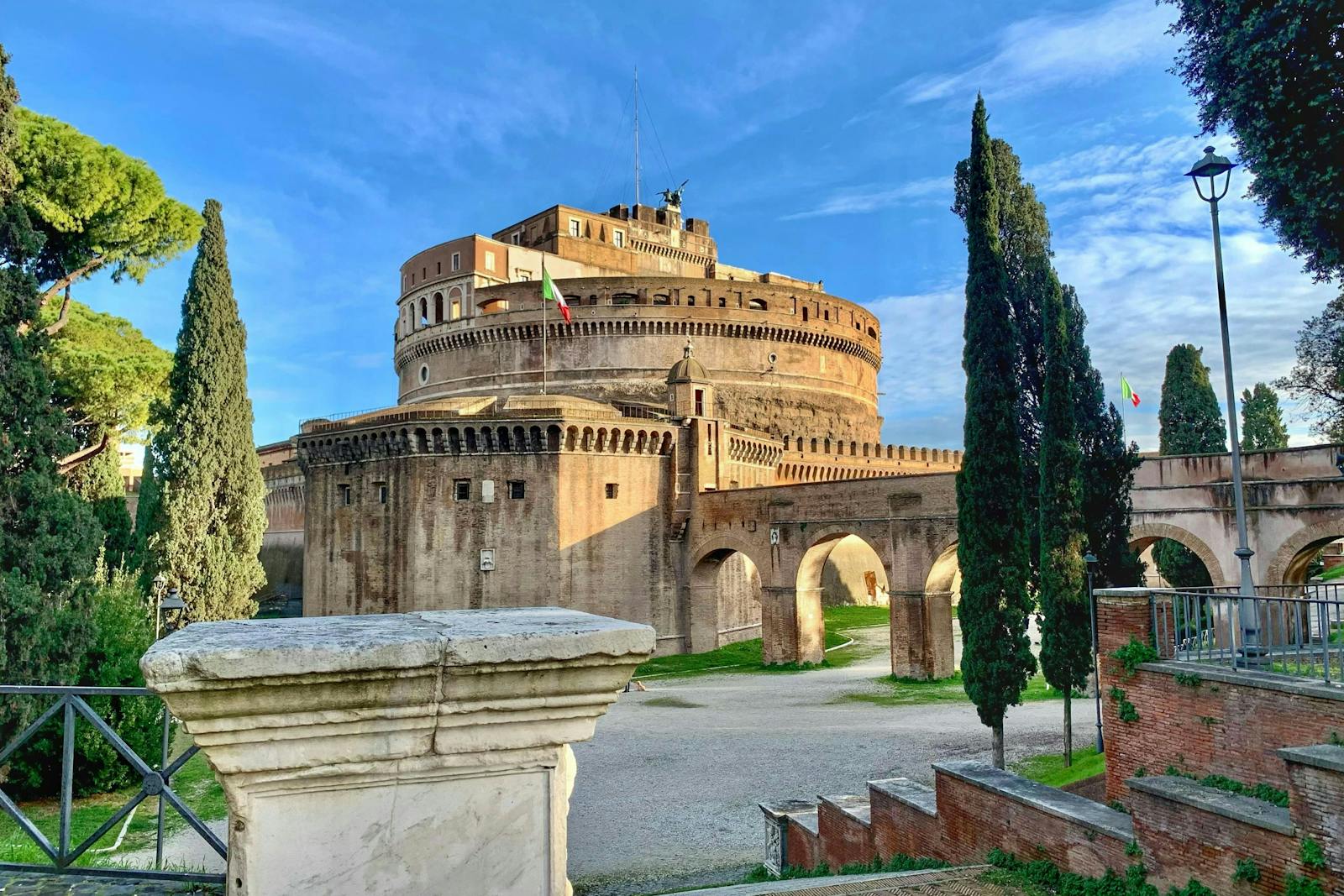Eksteriørudsigt over Castel Sant'Angelo